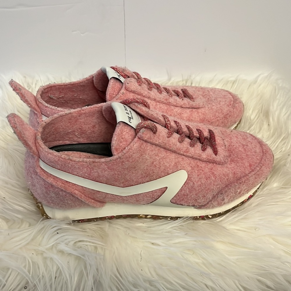 rag & bone Pink Felt Sneakers